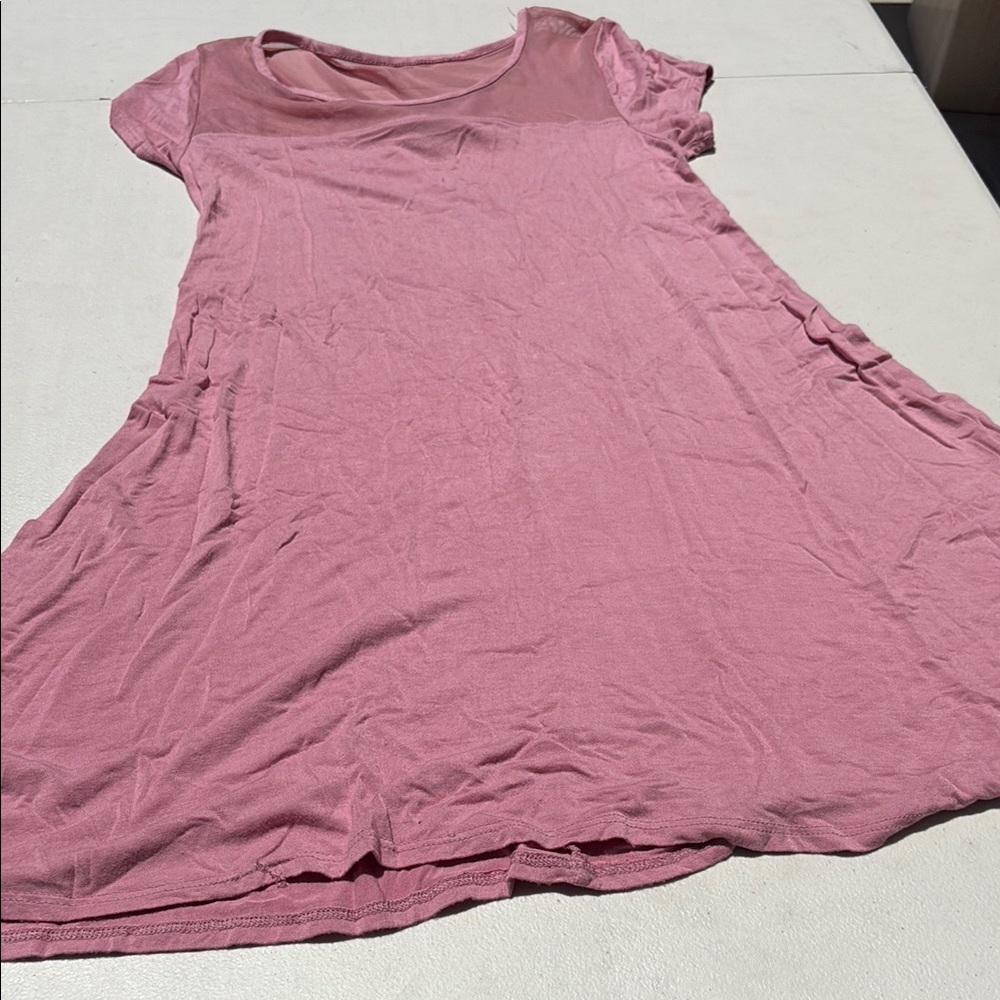 Pink Asymmetrical Tunic with Relaxed Fit